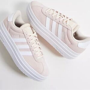 Adidas Women's Light Pink Sneakers VL Bold sz 8.5